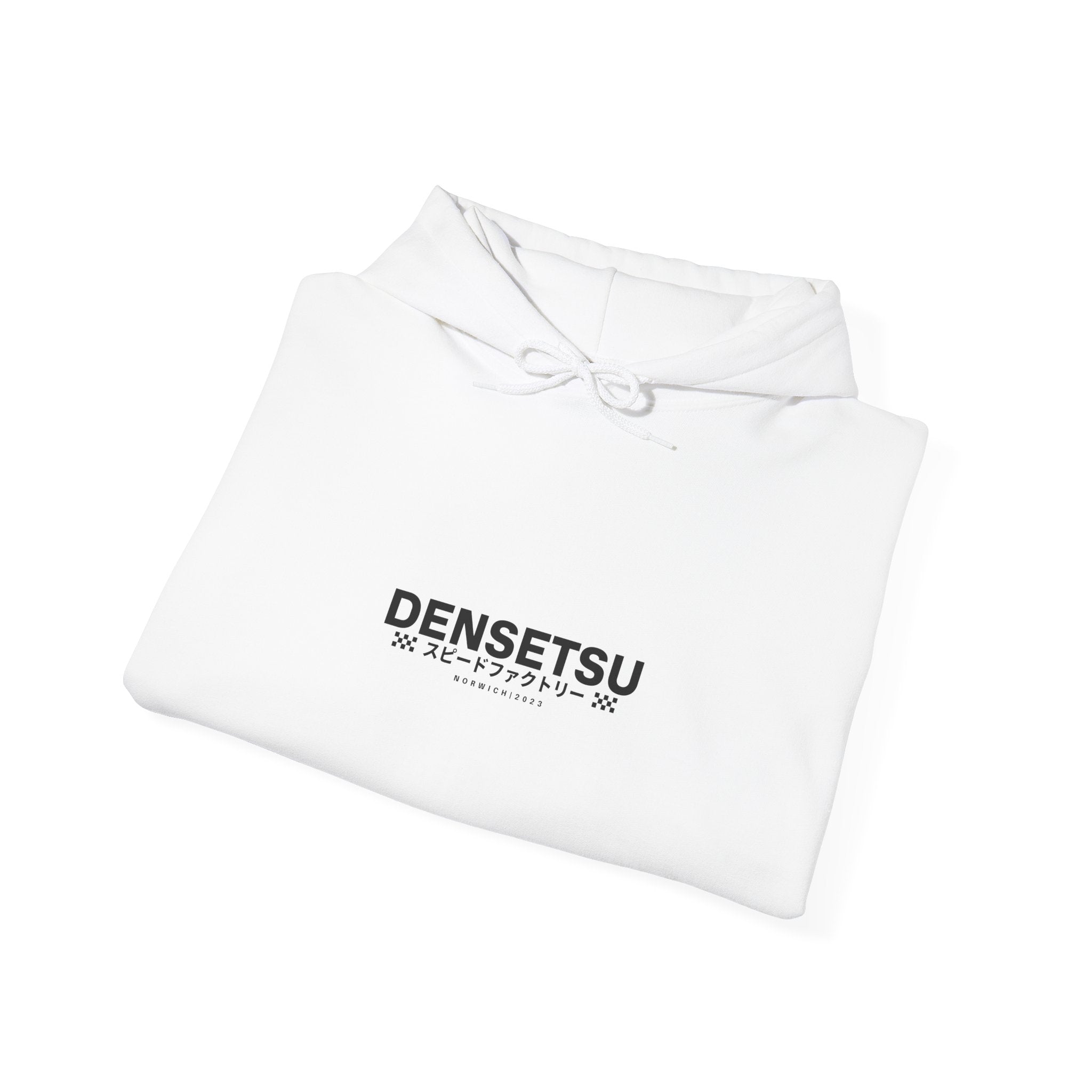 DENSETSU Logo Hoodie — White