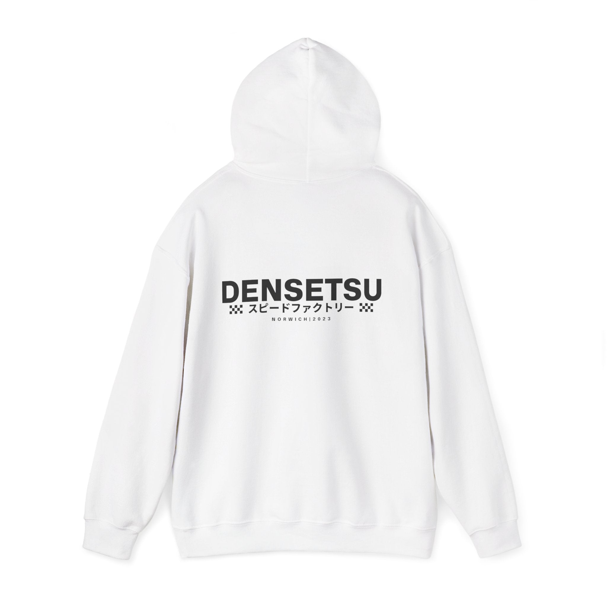 DENSETSU Logo Hoodie — White
