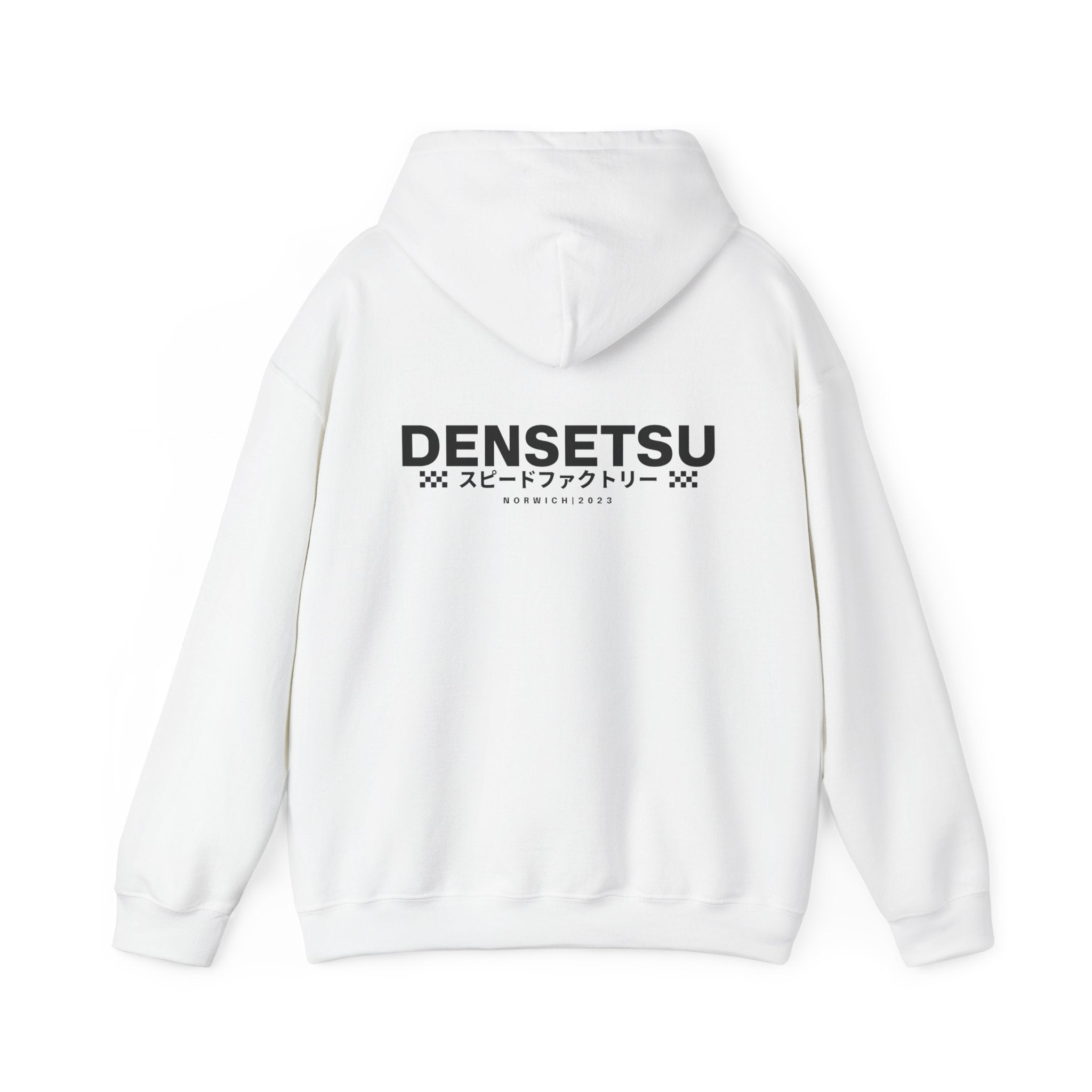 DENSETSU Logo Hoodie — White