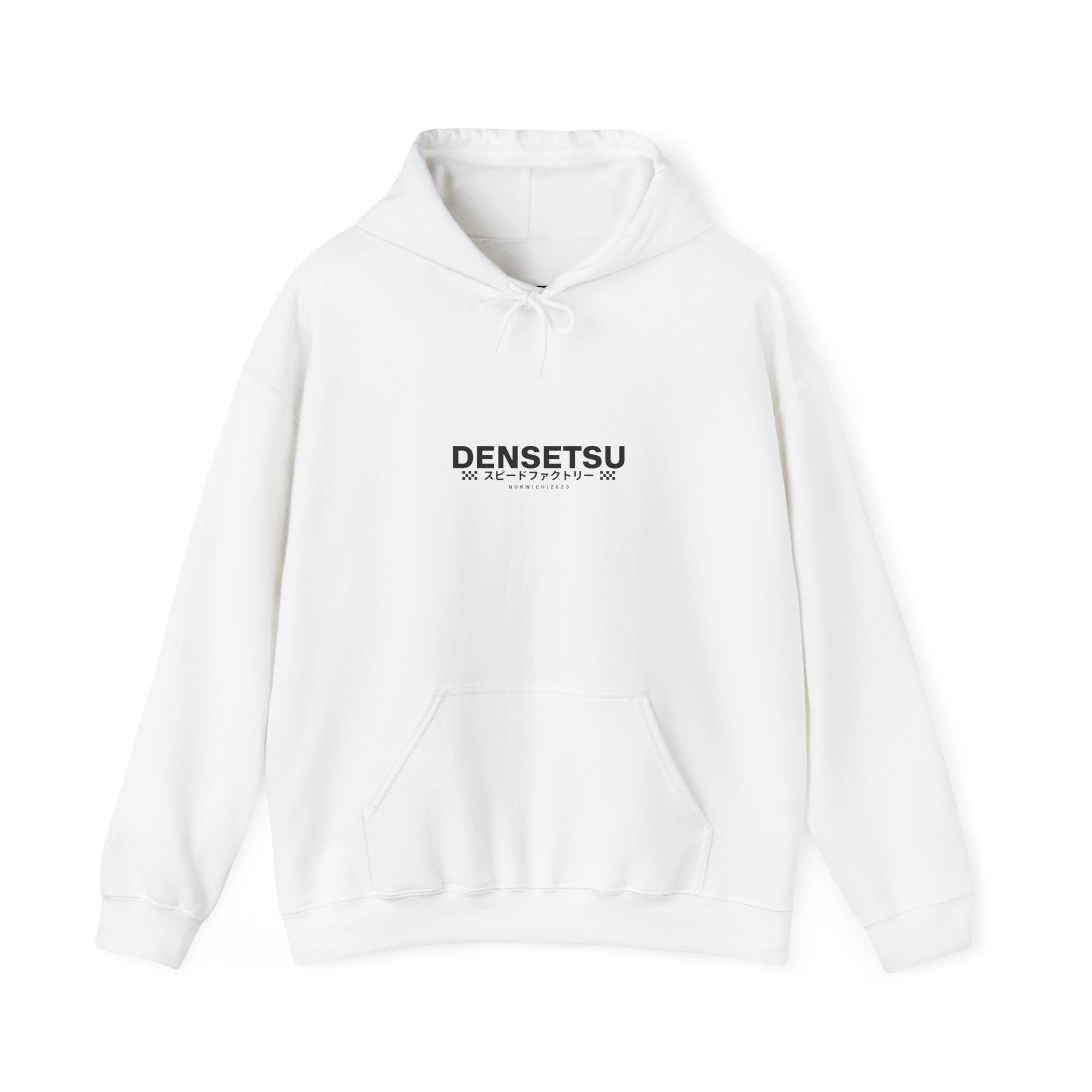 DENSETSU Logo Hoodie — White